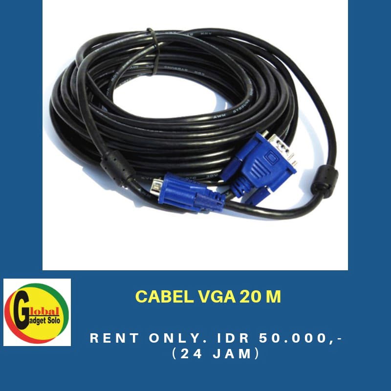 KABEL VGA 20 METER — Sewa LCD Solo 